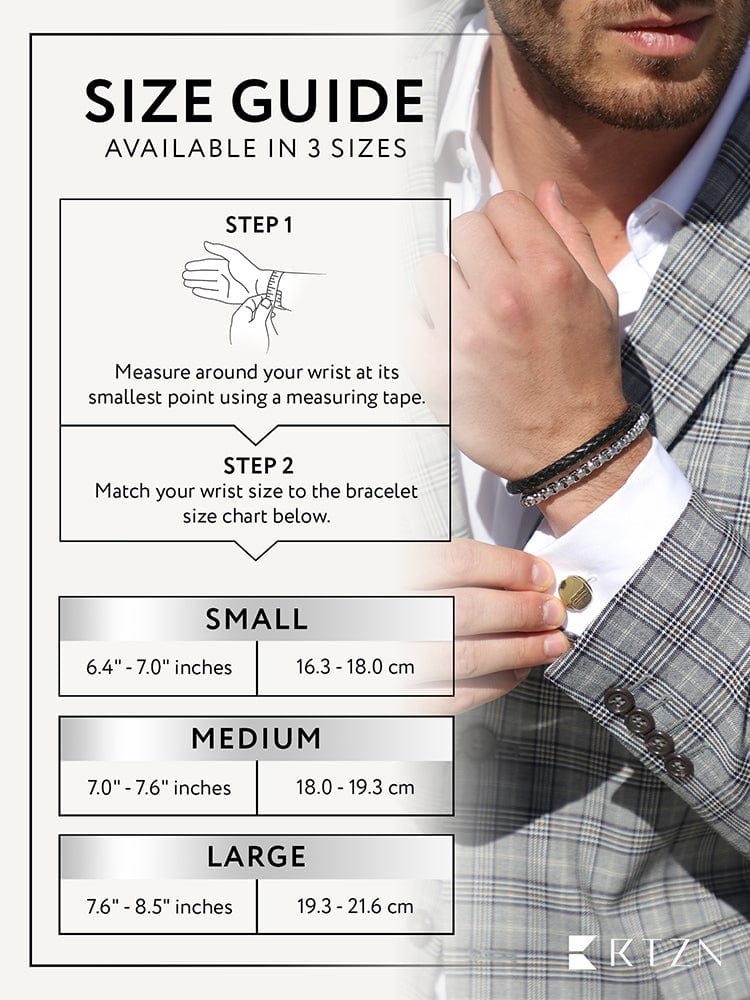 Black Leather & Silver Box Chain Bracelet