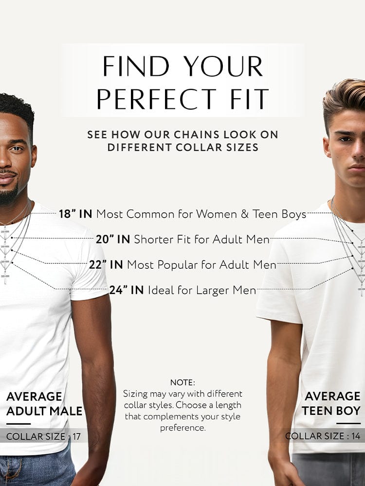 Cross Pendant Necklace (Silver)