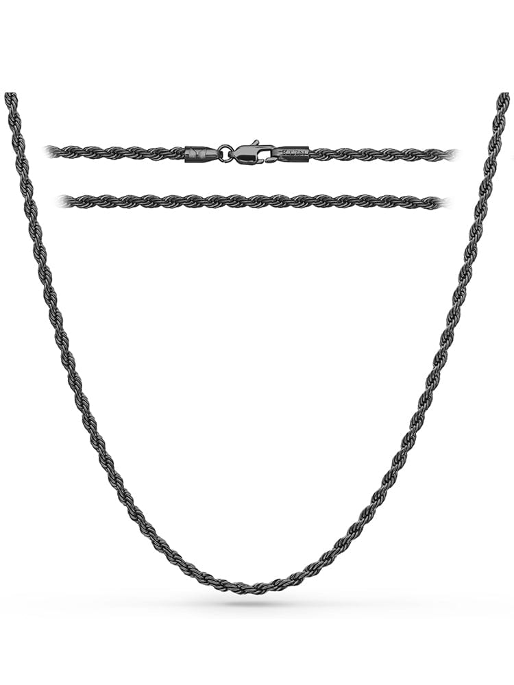 Black Rope Chain (3mm)
