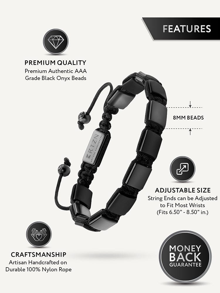 Black Onyx Beaded Bracelet - Havana